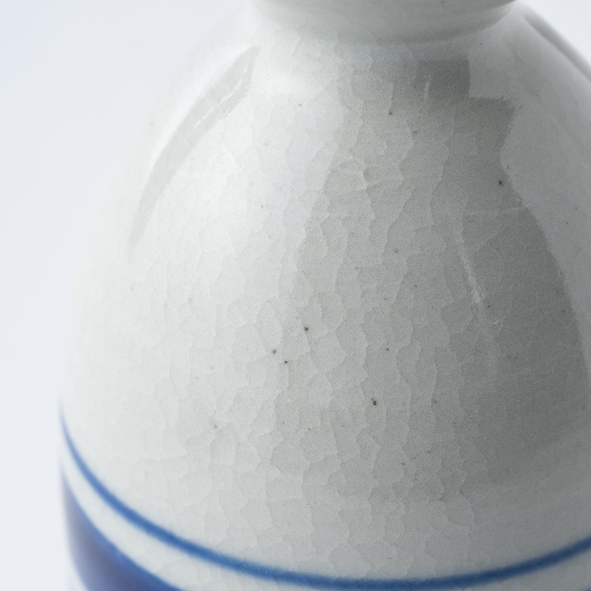 Blue Brush Rim Sake Carafe