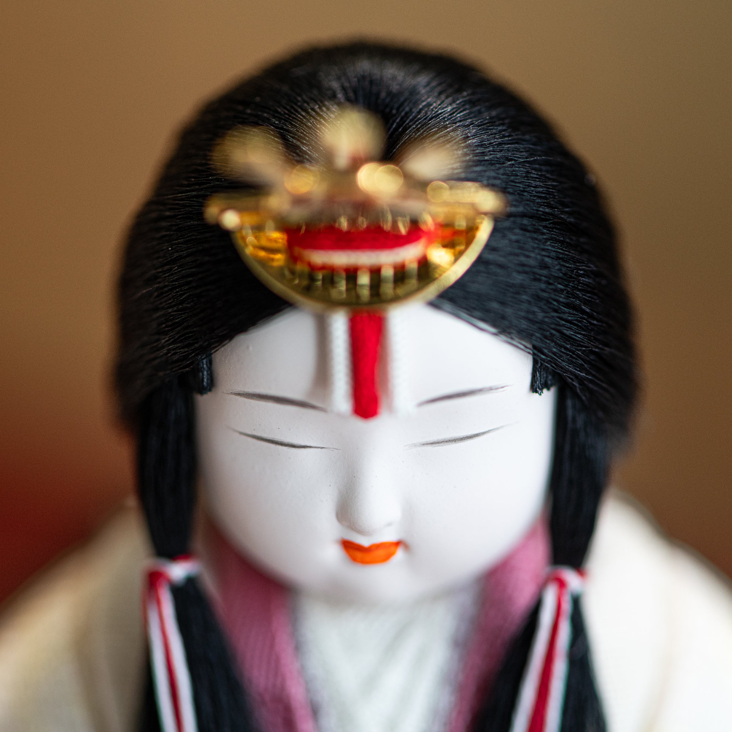 Peony Arabesque Hina Dolls with Golden Folding Screen