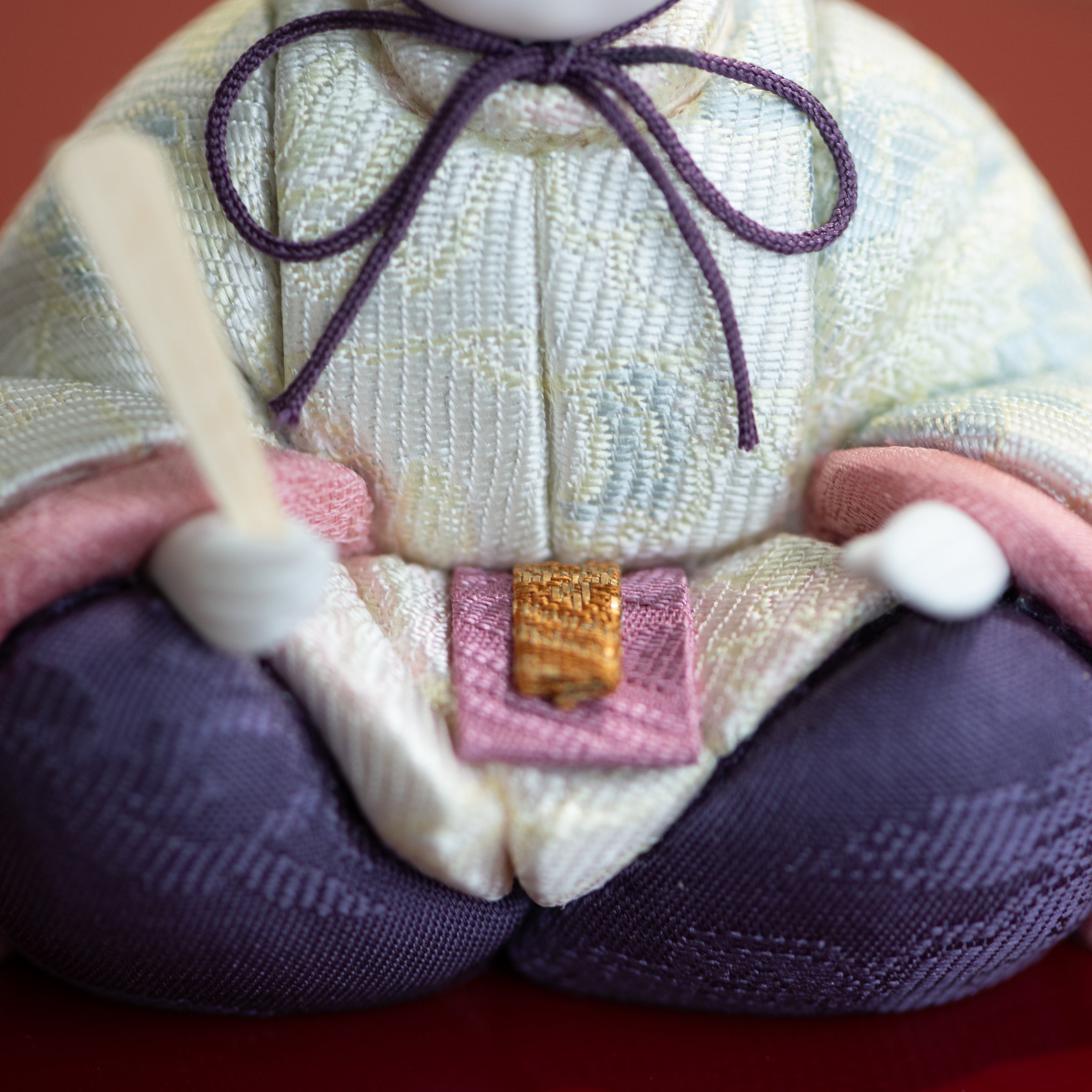 Peony Arabesque Hina Dolls with Golden Folding Screen