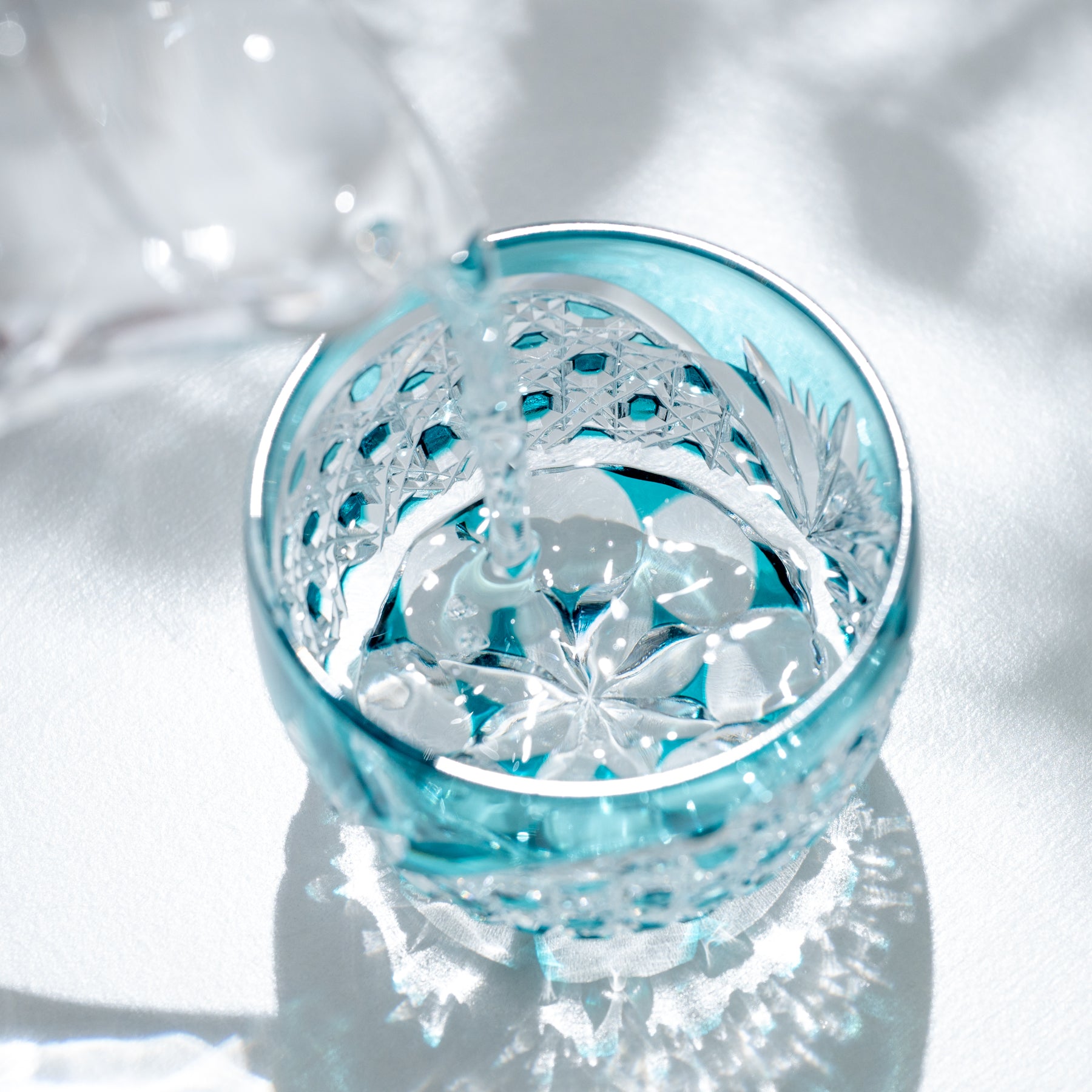 Emerald Crystal Guinomi Sake Cup