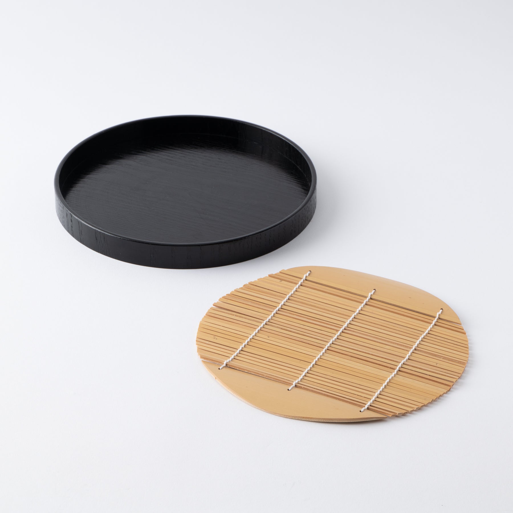 Round Japanese Soba Tray