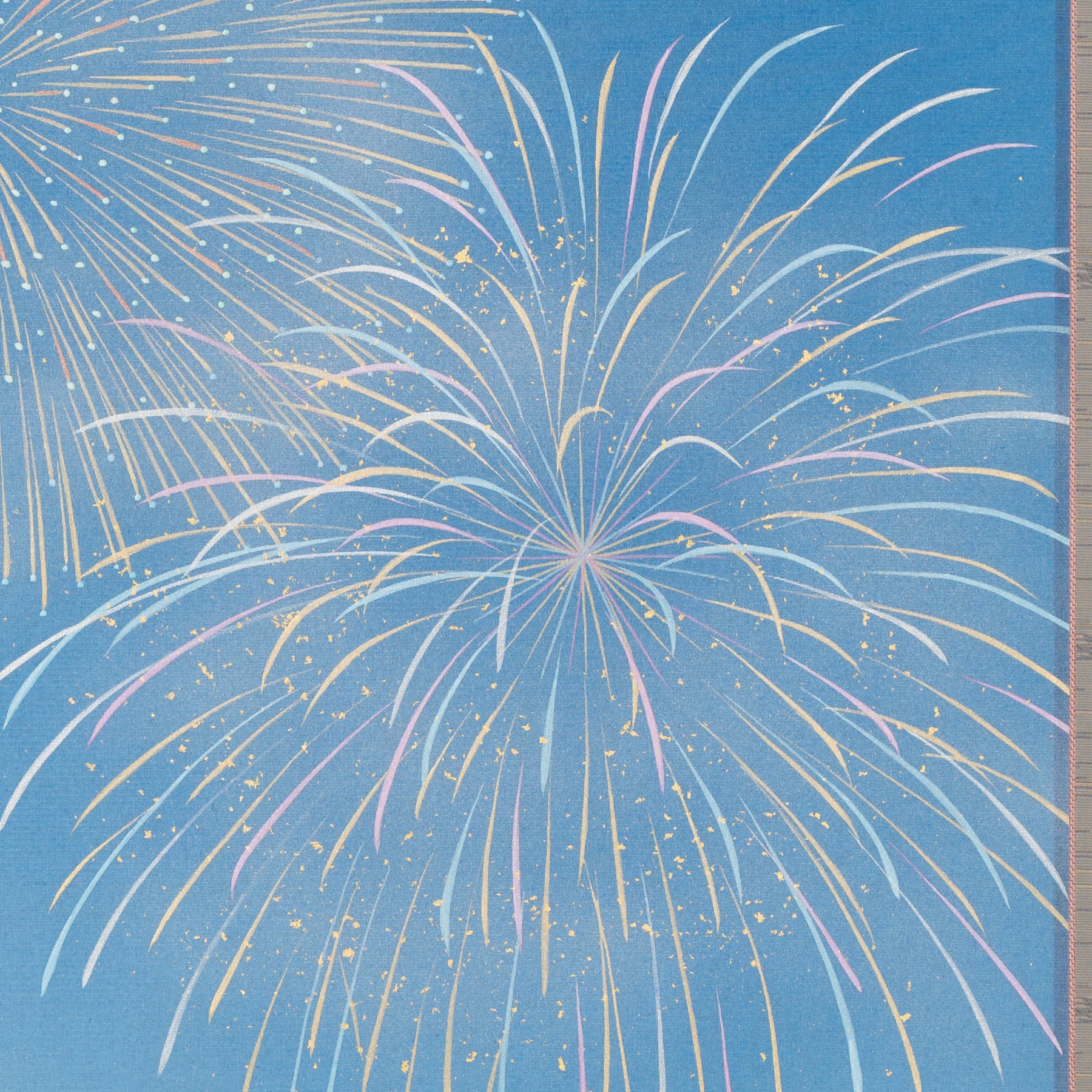 Fireworks Kakejiku Hanging Scroll