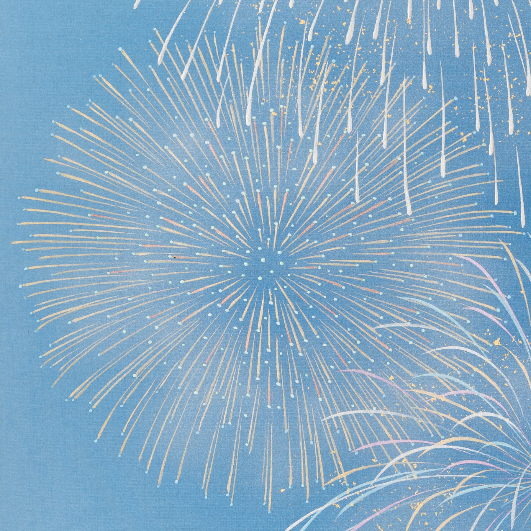Fireworks Kakejiku Hanging Scroll