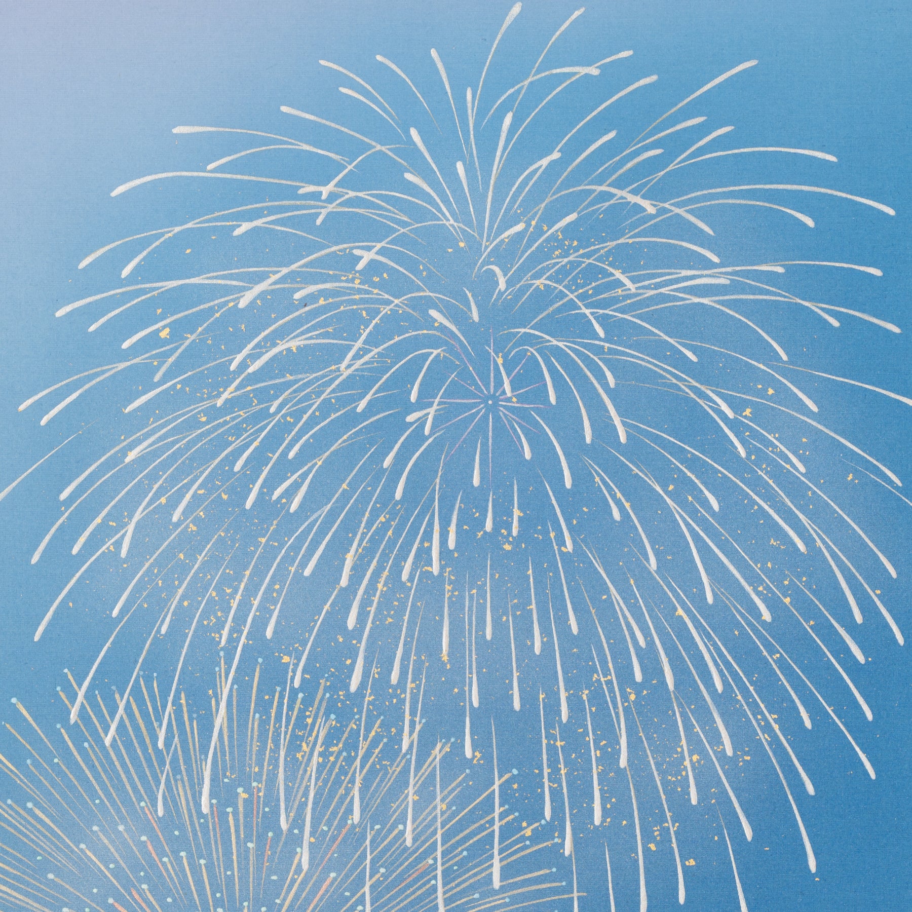 Fireworks Kakejiku Hanging Scroll