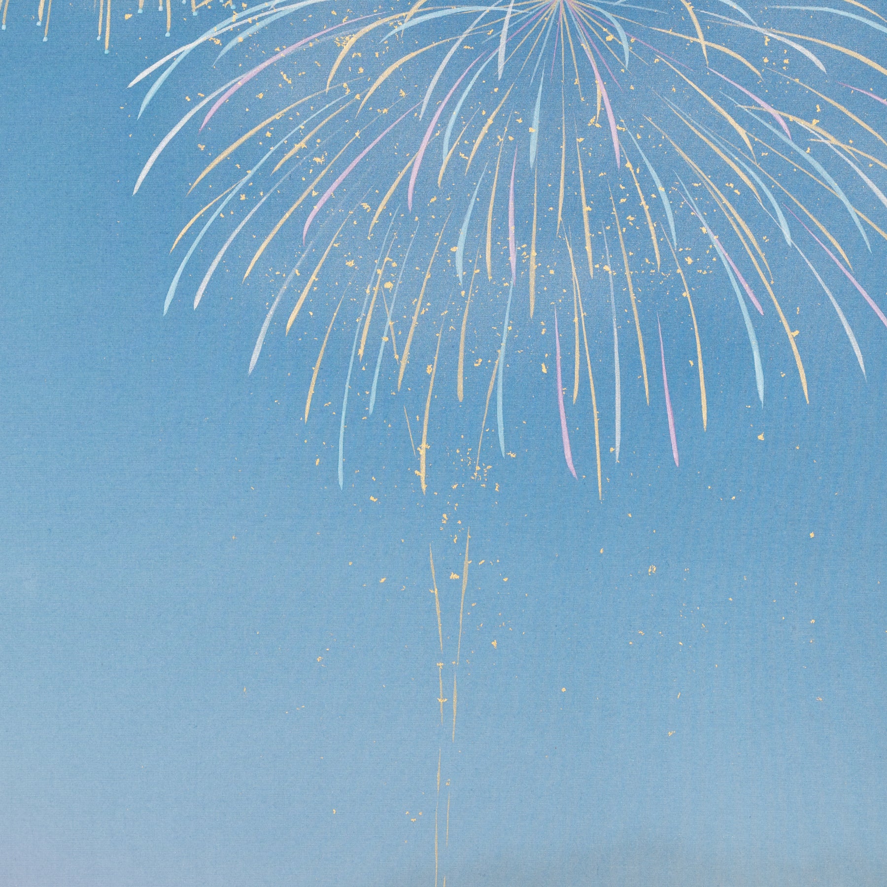 Fireworks Kakejiku Hanging Scroll