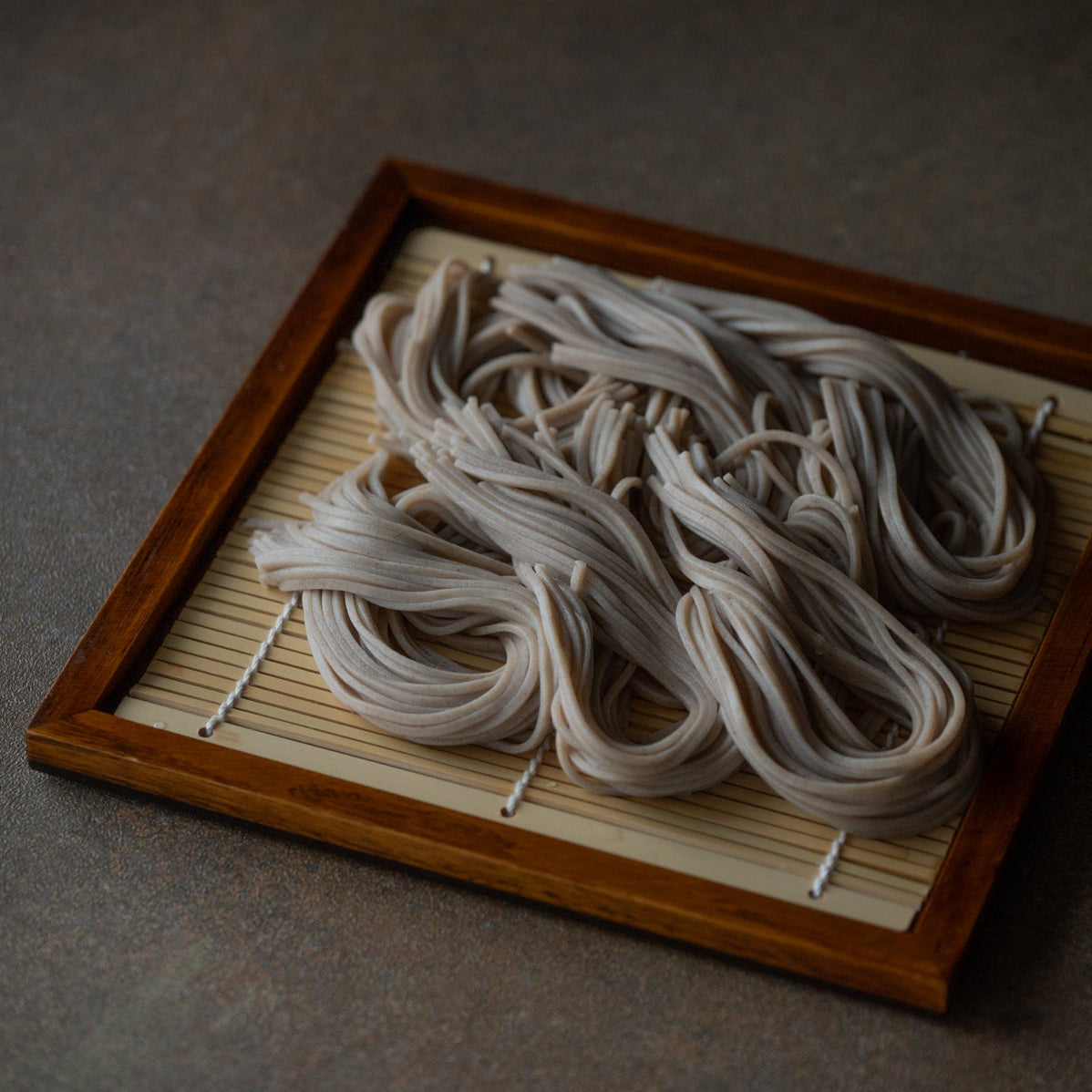 Square Low-Rimmed Japanese Soba Tray