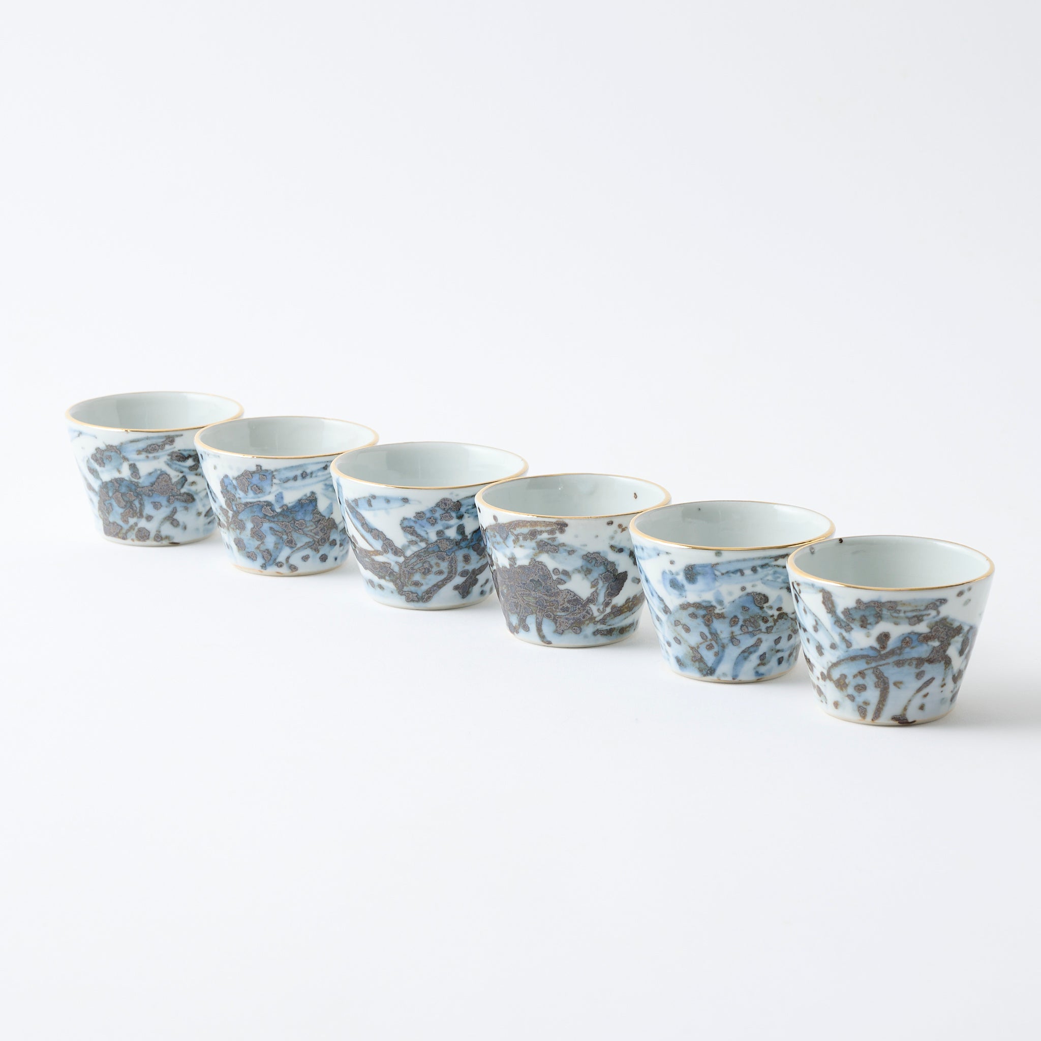 Sake-Set „Meerestiere in Blau"