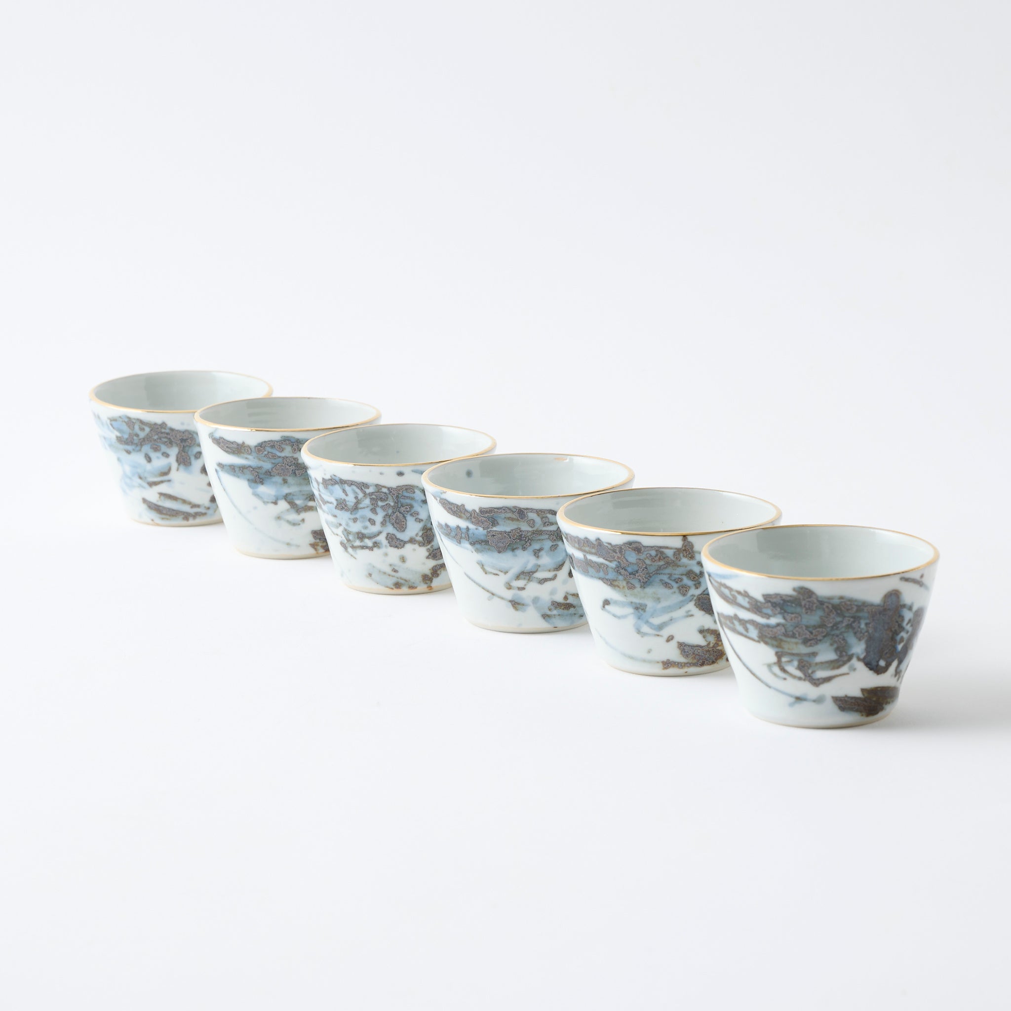Sake-Set „Meerestiere in Blau"
