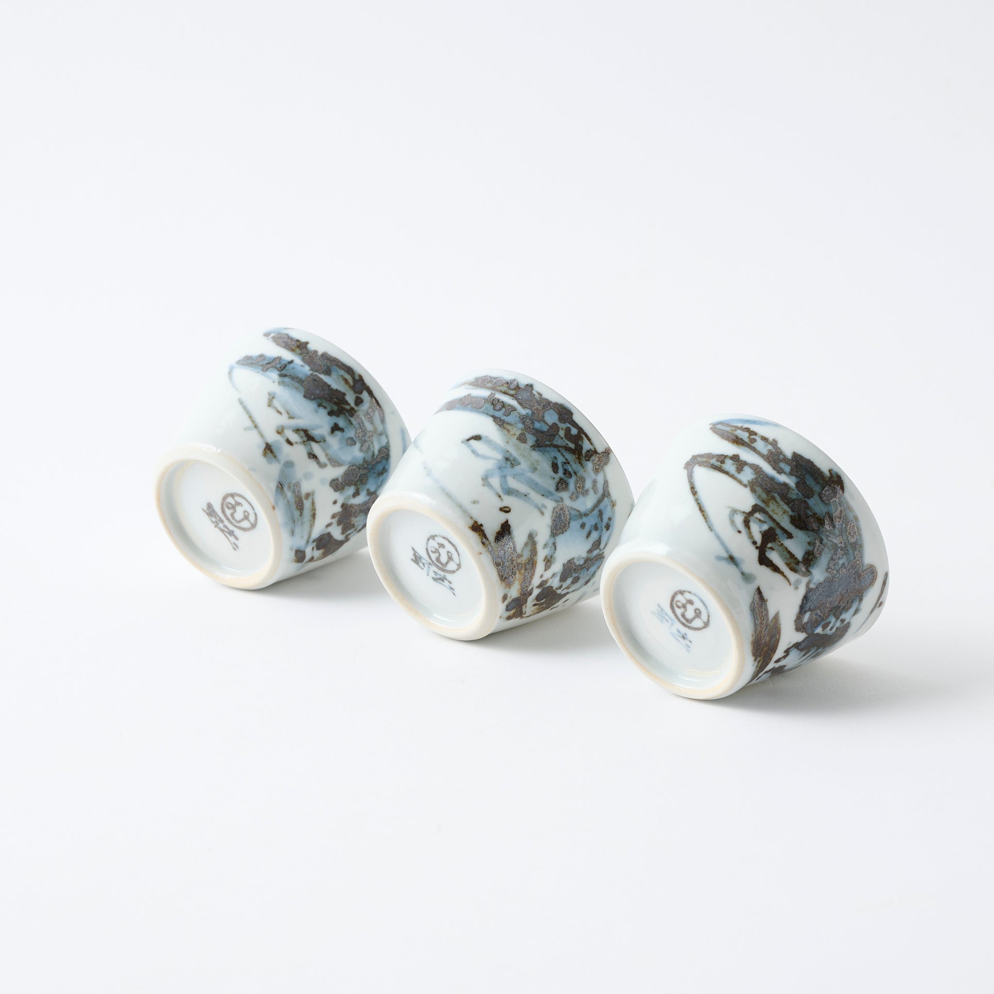 Sake-Set „Meerestiere in Blau"