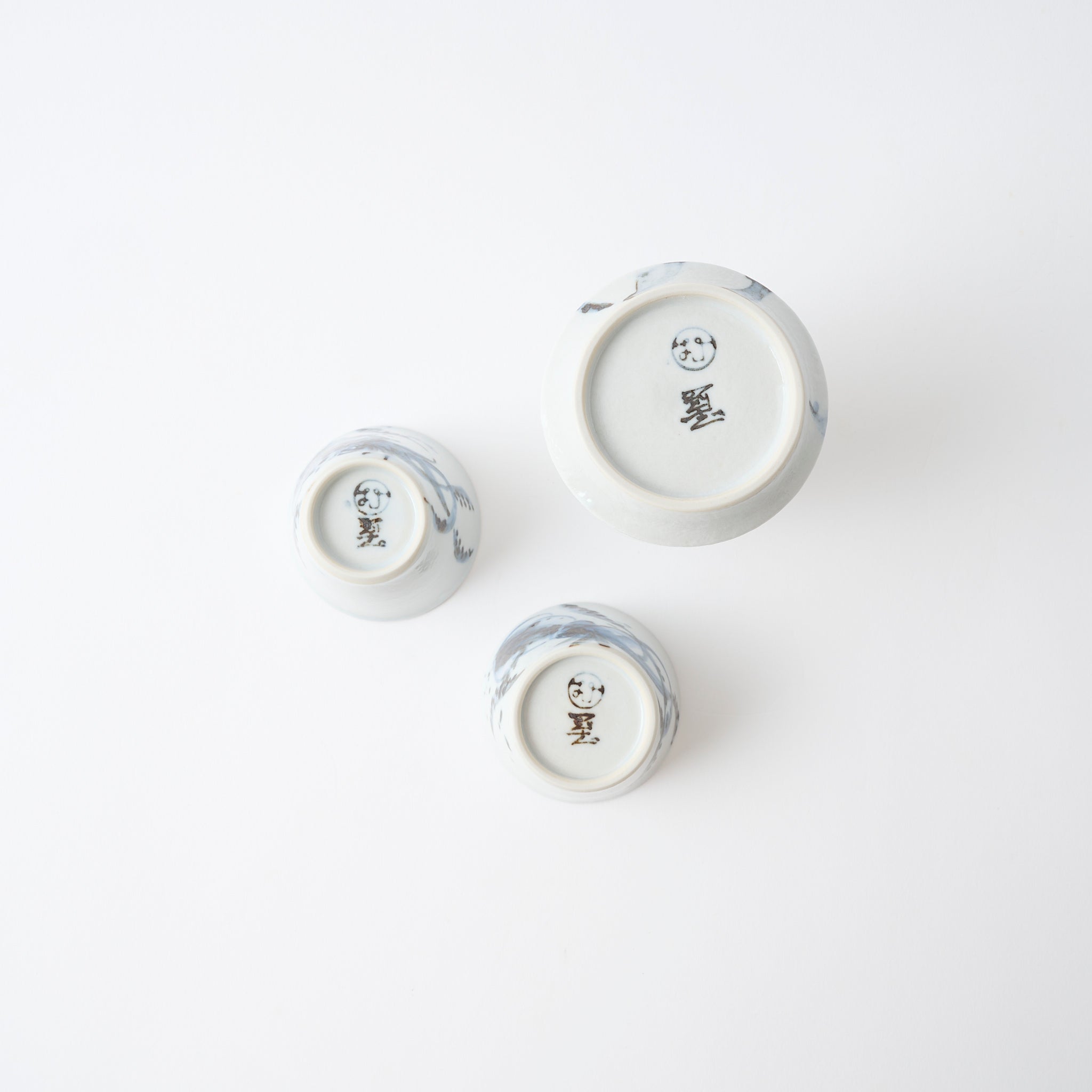 Sake-Set „Meerestiere in Blau"