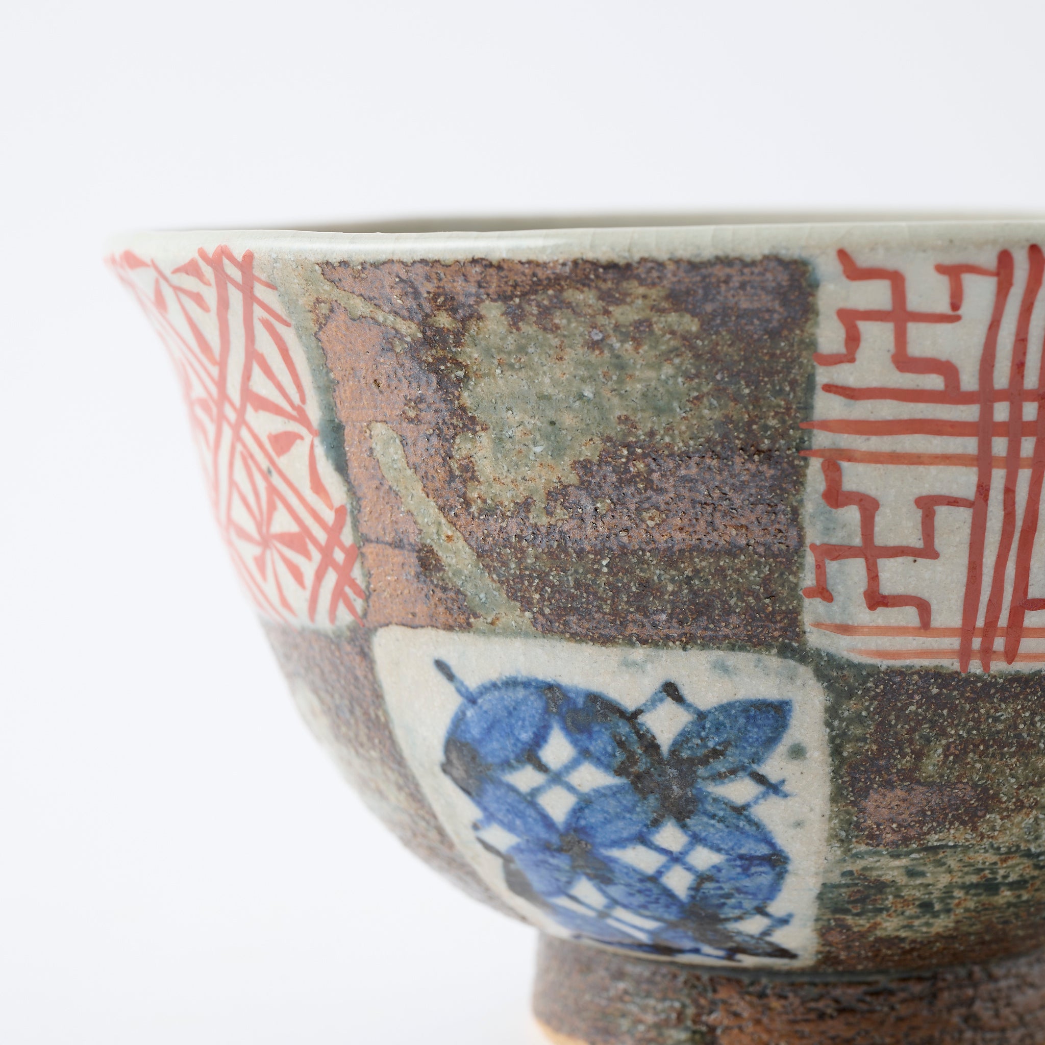 Cuenco Donburi con estampado de cuadros de 6,2 pulgadas