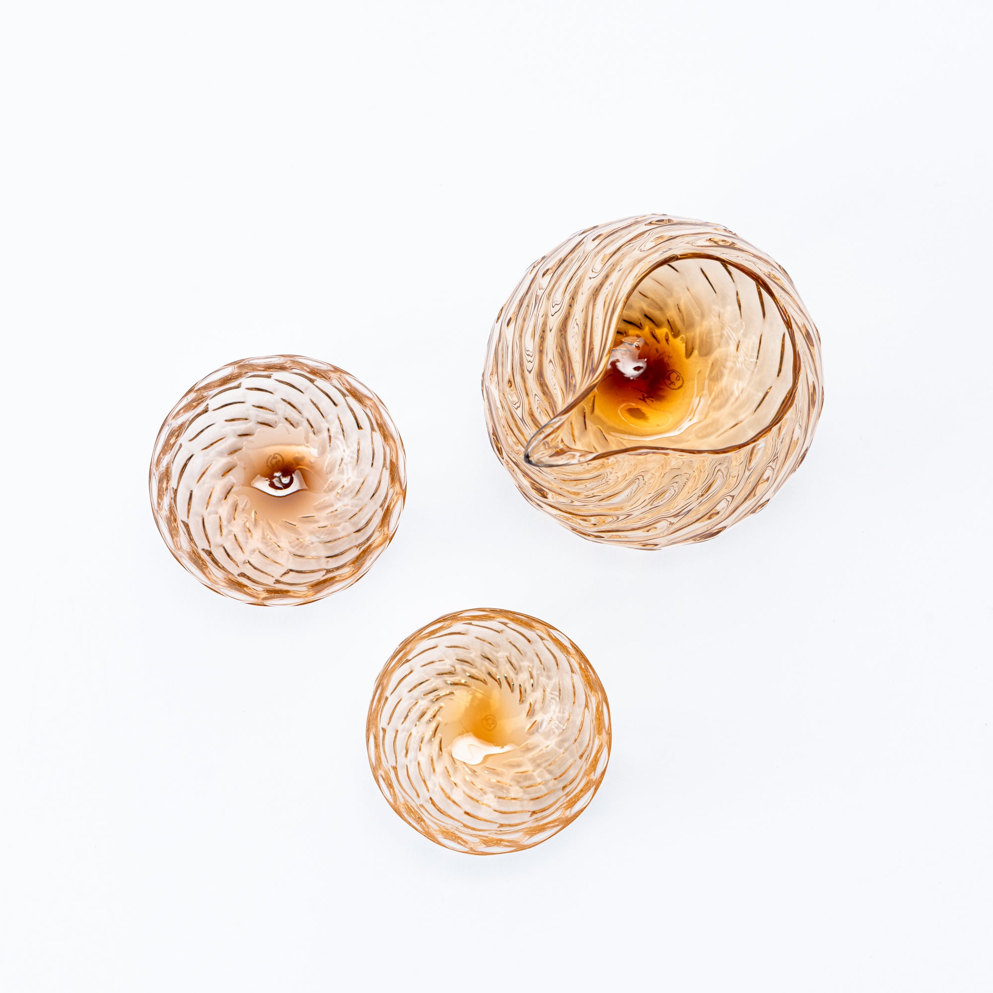 Amber Uroko Sake Set