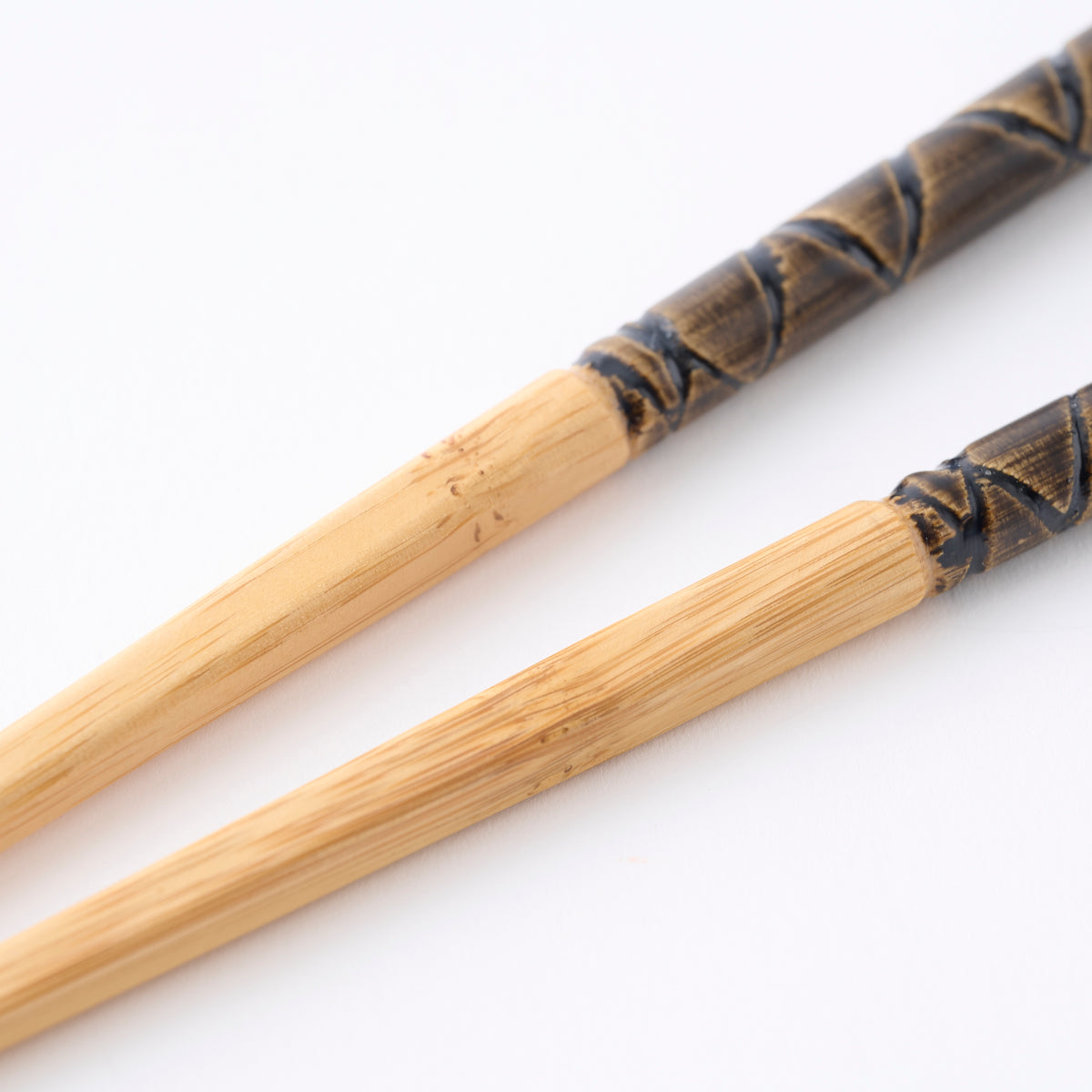 Baguettes épaisses à motif grain de bambou écaille de tortue