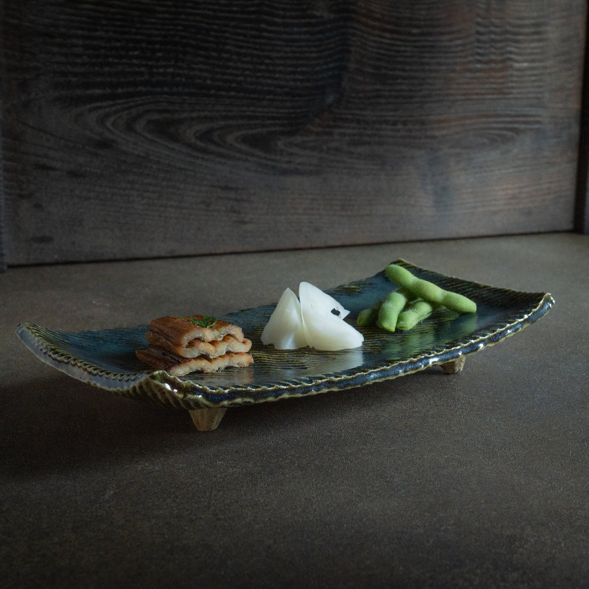 Plato Rectangular con Patas Oribe