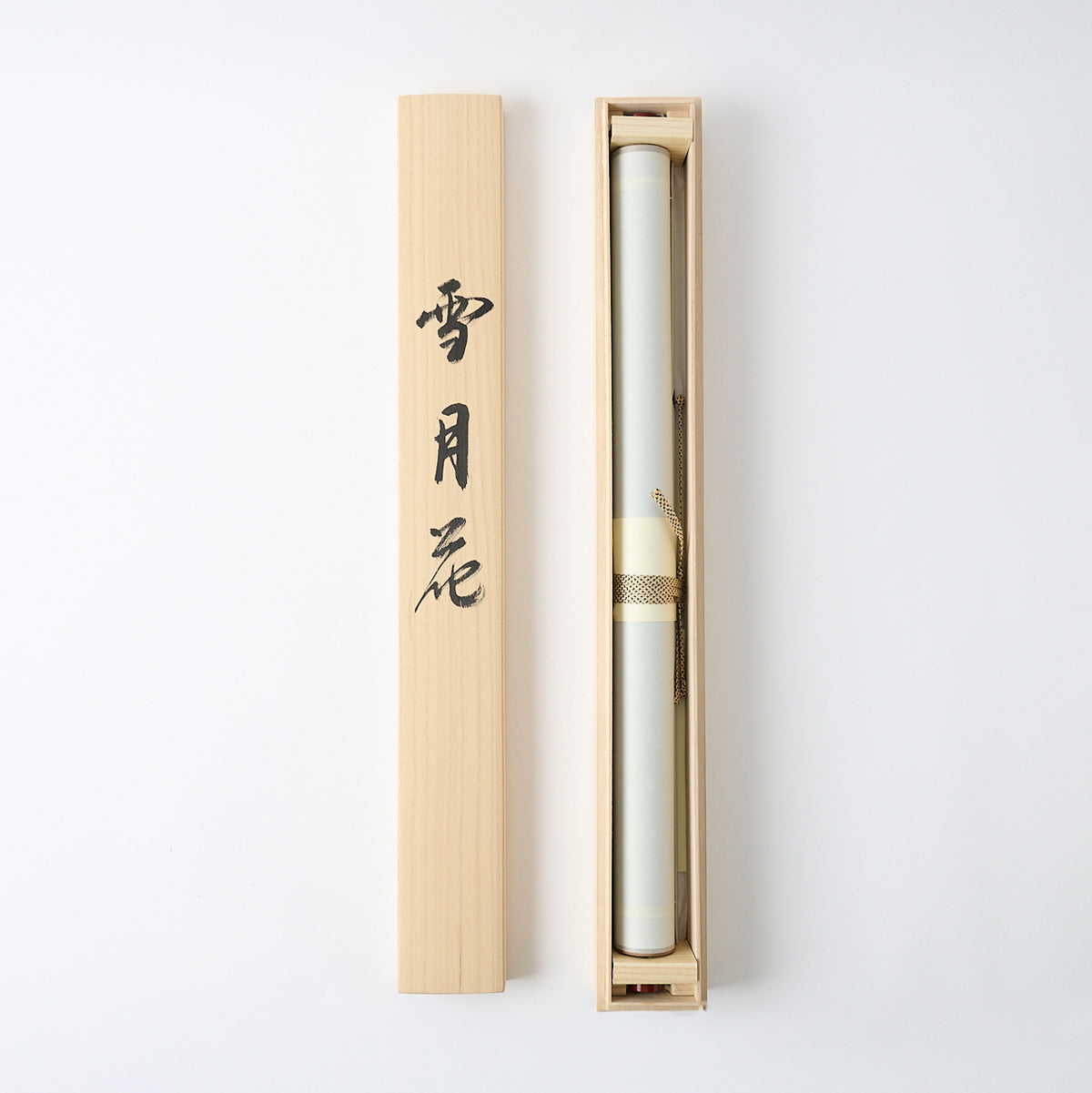 Snow, Moon, and Flowers Kakejiku Hanging Scroll