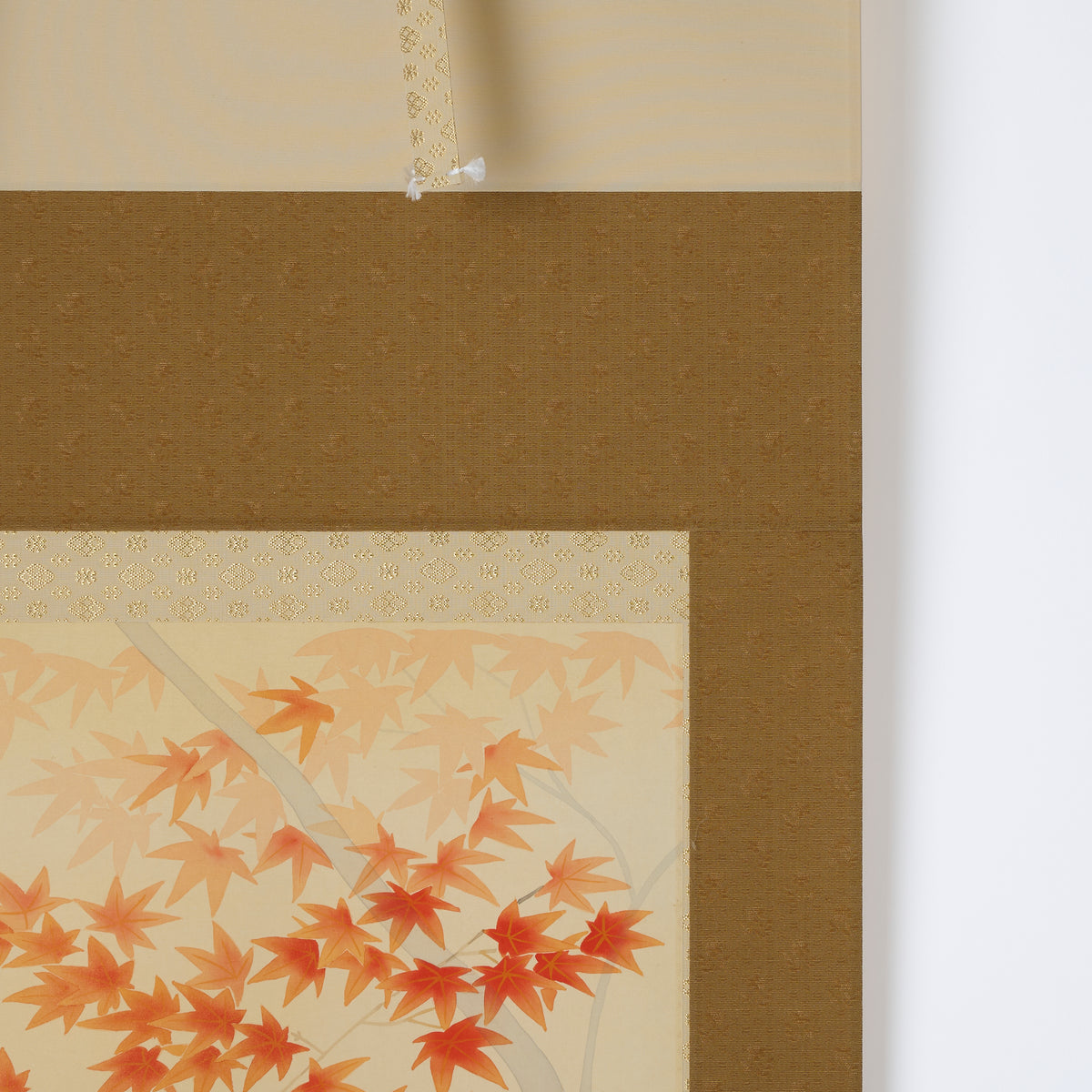 Autumn Leaves and Two Birds Kakejiku Hanging Scroll