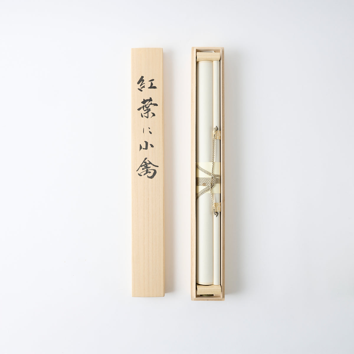 Autumn Leaves and Two Birds Kakejiku Hanging Scroll