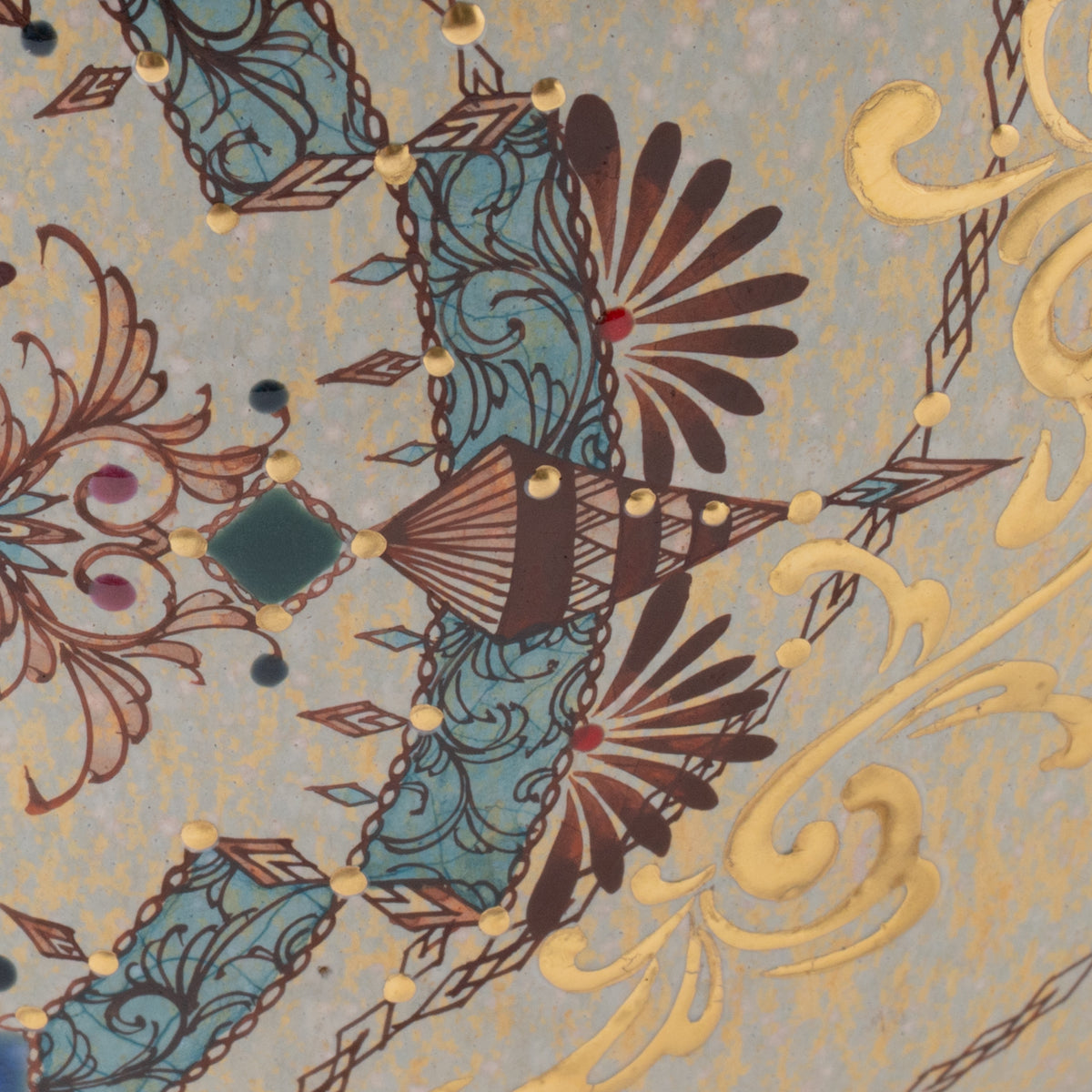 Ebicha-Saibyo Window with Gold