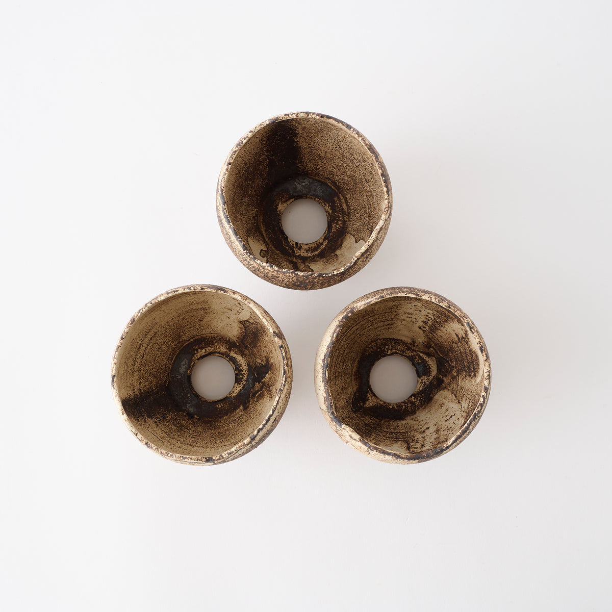Chalaza Cracked Rim Speckled Plant Pot 3.1 In
