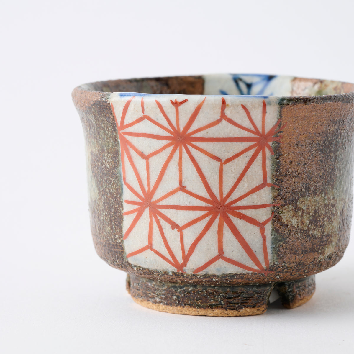 Guinomi Sake-Becher im Hanfblatt-Design