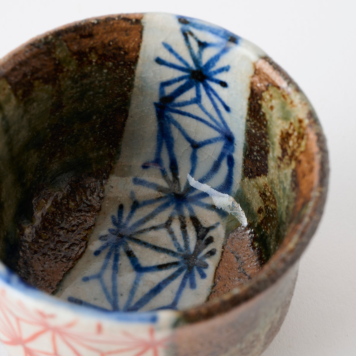 Guinomi Sake-Becher im Hanfblatt-Design