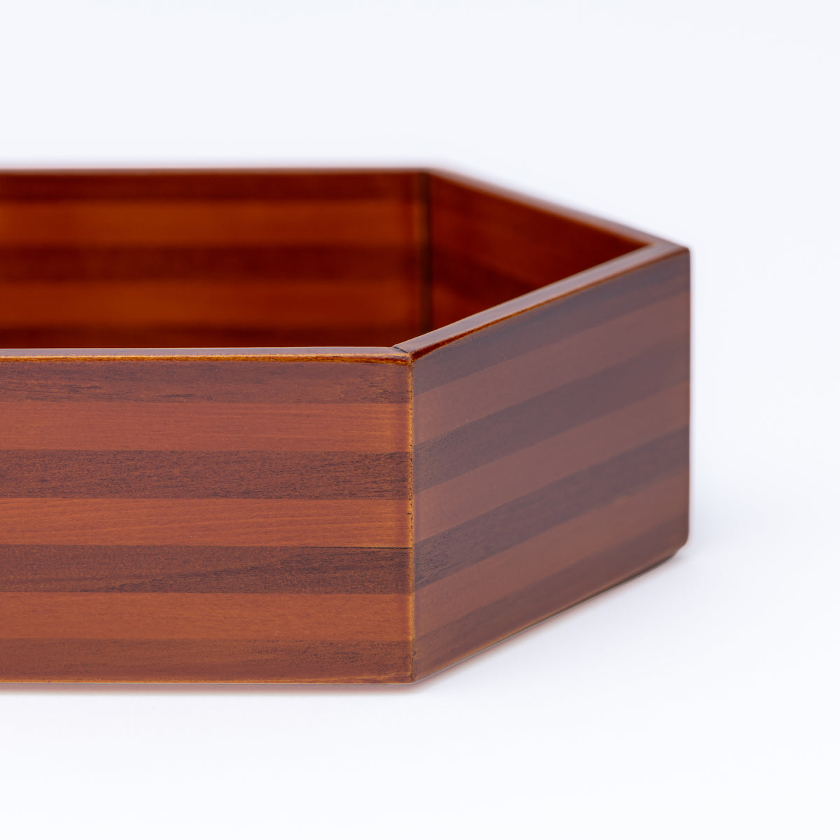 Golden Amber Hexagonal Jubako Bento Box