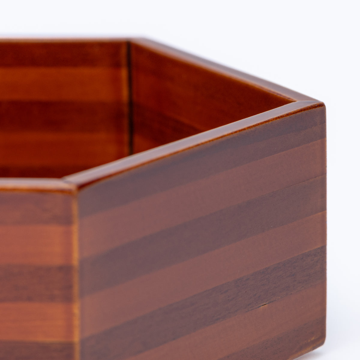 Golden Amber Hexagonal Jubako Bento Box