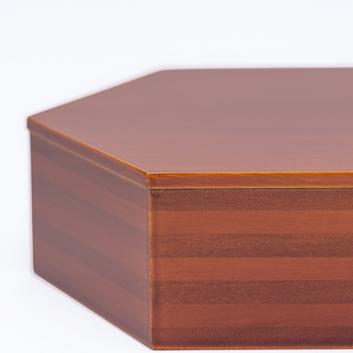 Golden Amber Hexagonal Jubako Bento Box