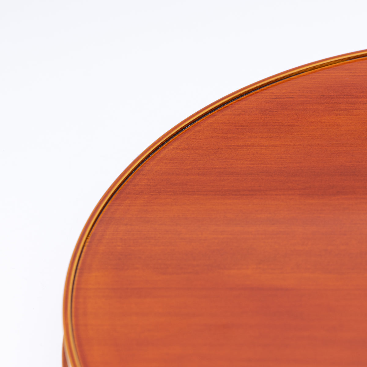 Golden Amber Bentwood Round Tray