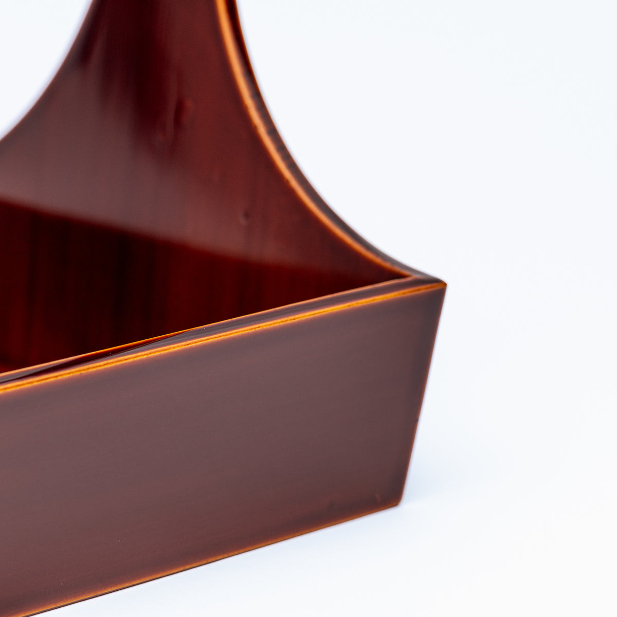 Golden Amber Hand-Carried Serving Tray