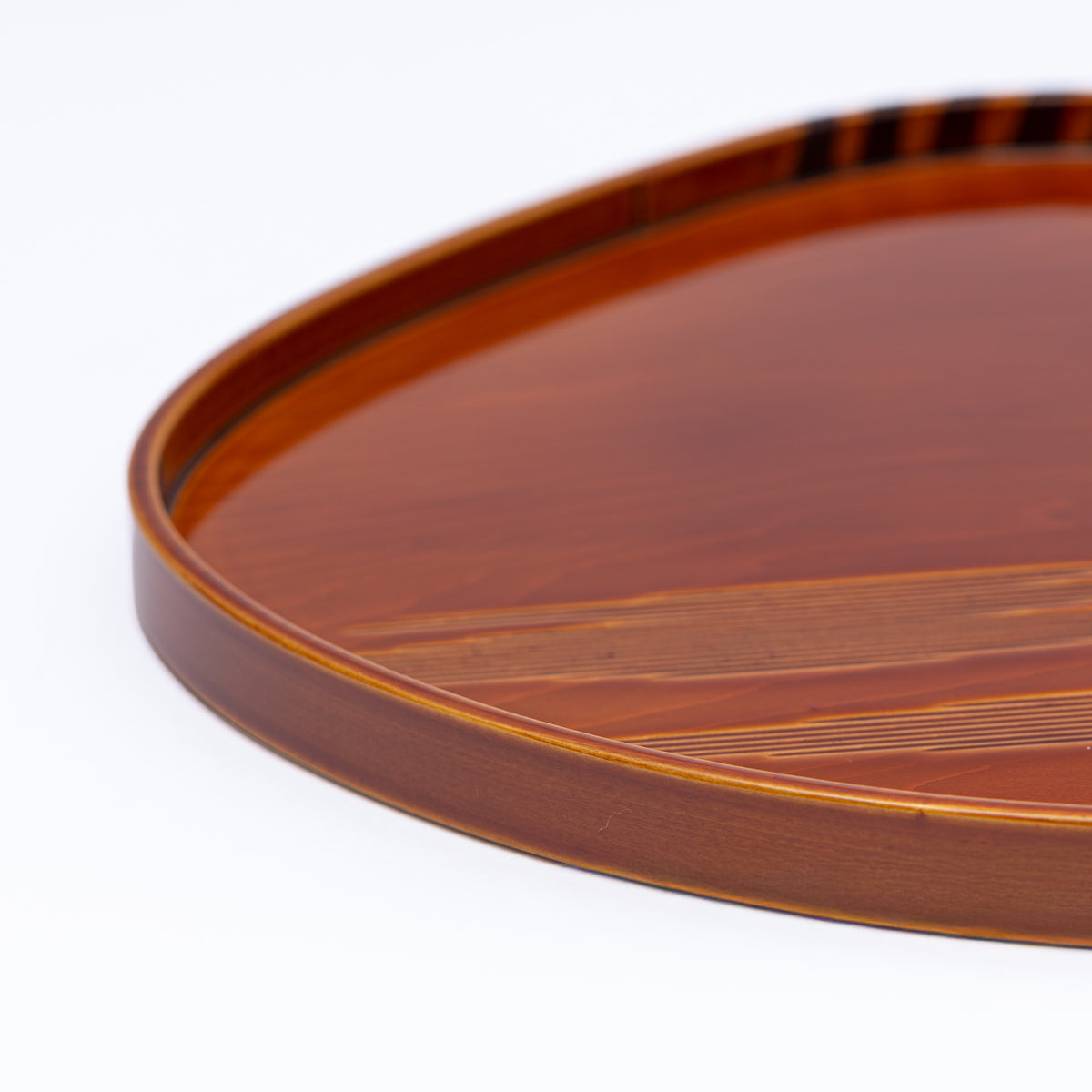 Golden Amber Clam-Shaped Tray