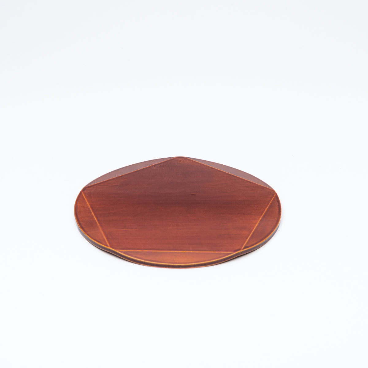 Golden Amber Plum Blossom Side Plate