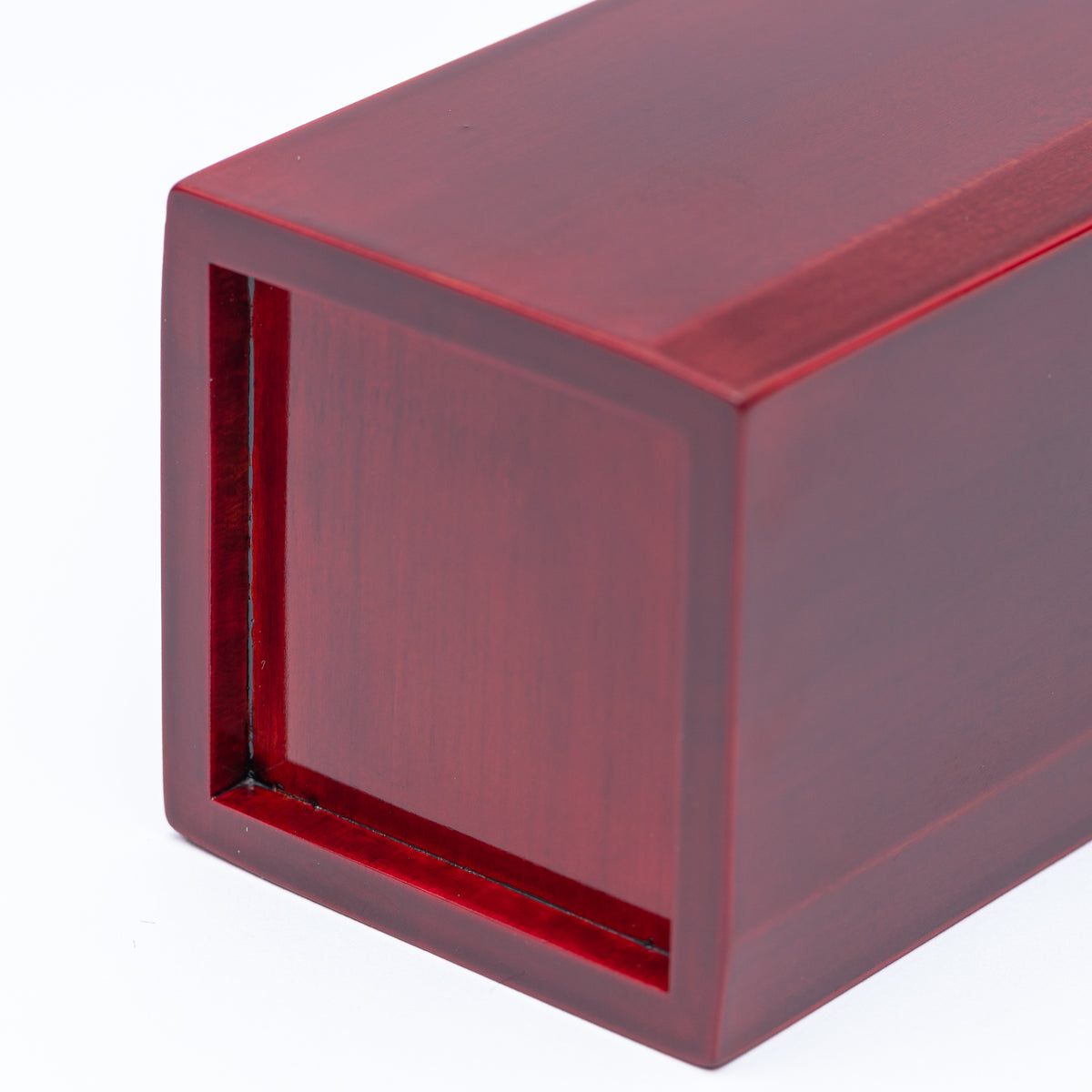 Red Amber Faceted Flower Vase