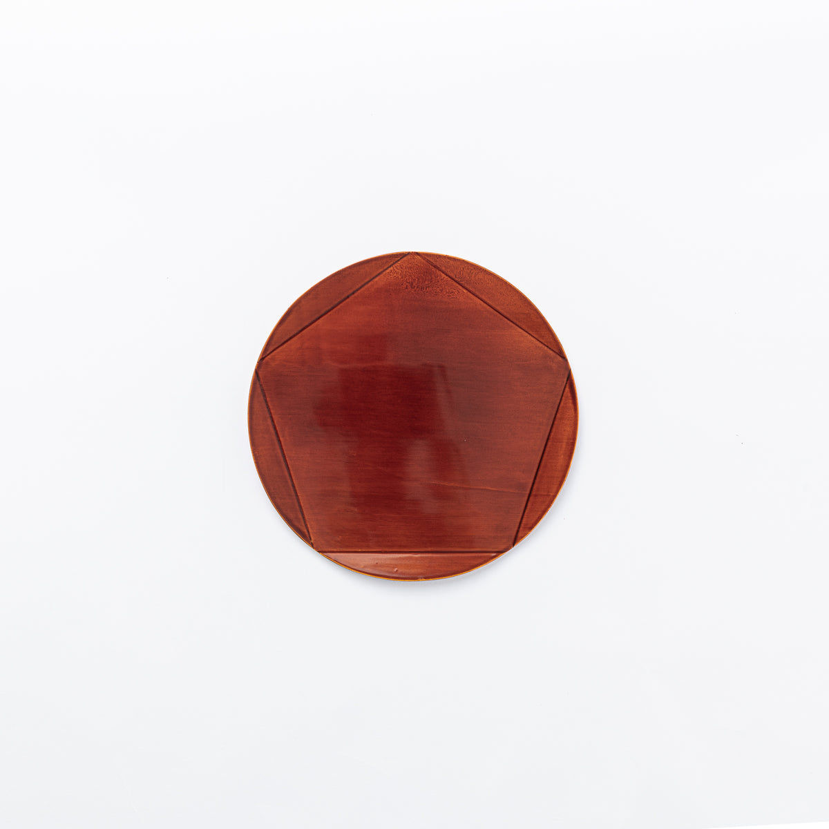 Golden Amber Plum Blossom Side Plate