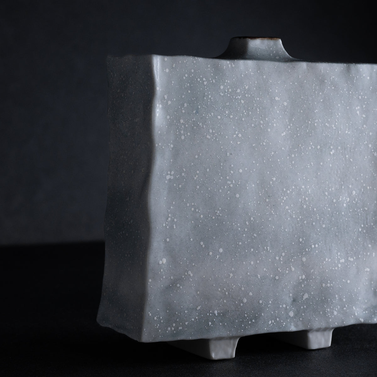 Vase japonais Grues dansant dans la neige