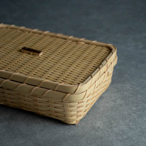 Bento-Box aus gewebtem Bambus S