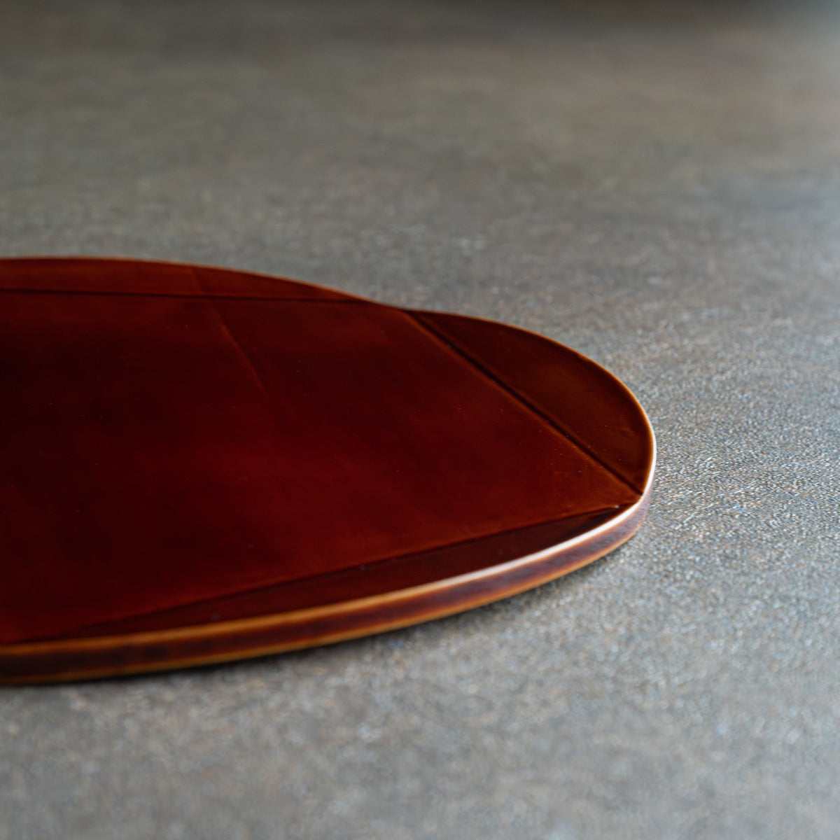 Golden Amber Plum Blossom Side Plate