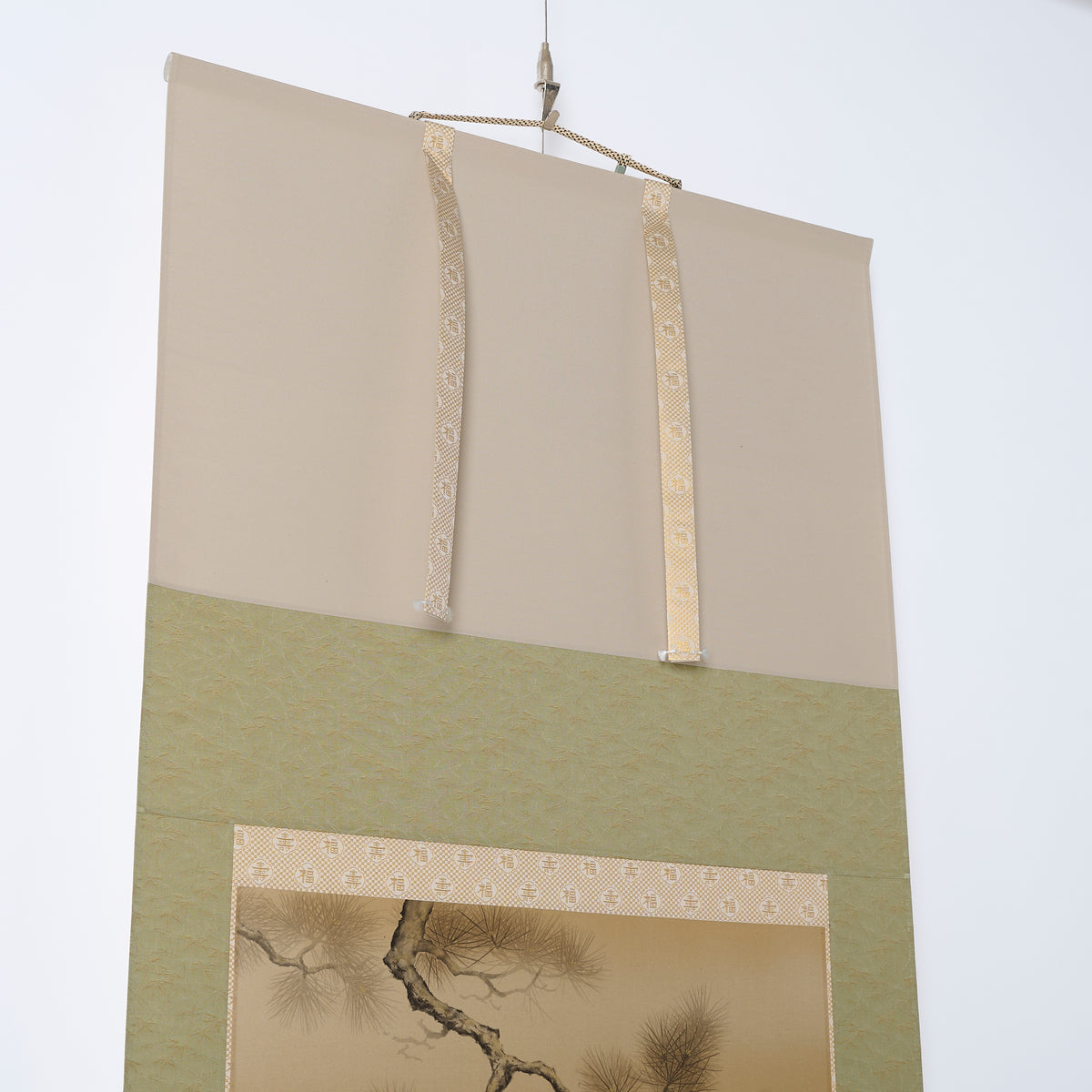 Cranes and Turtles Kakejiku Hanging Scroll