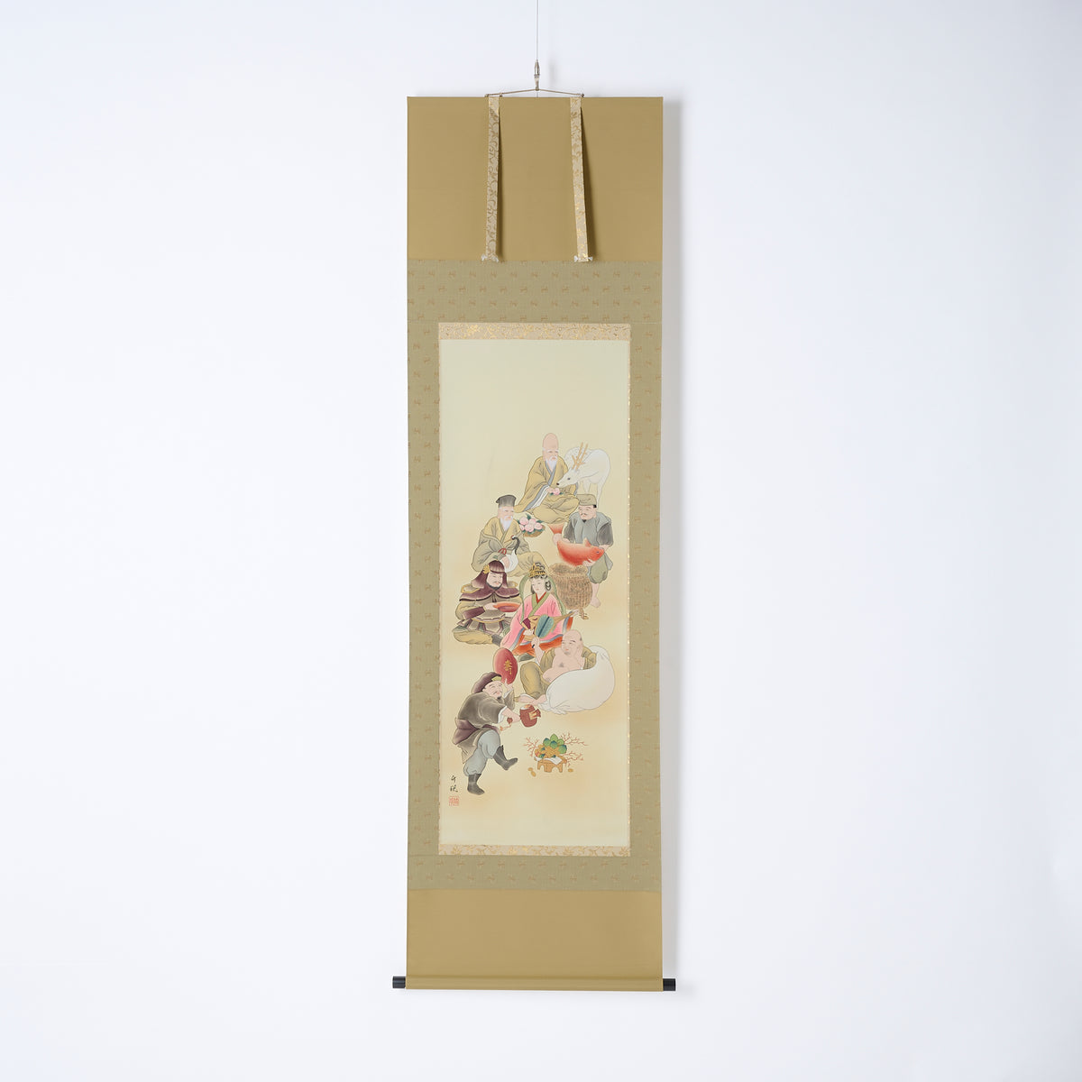 Seven Lucky Gods Kakejiku Hanging Scroll