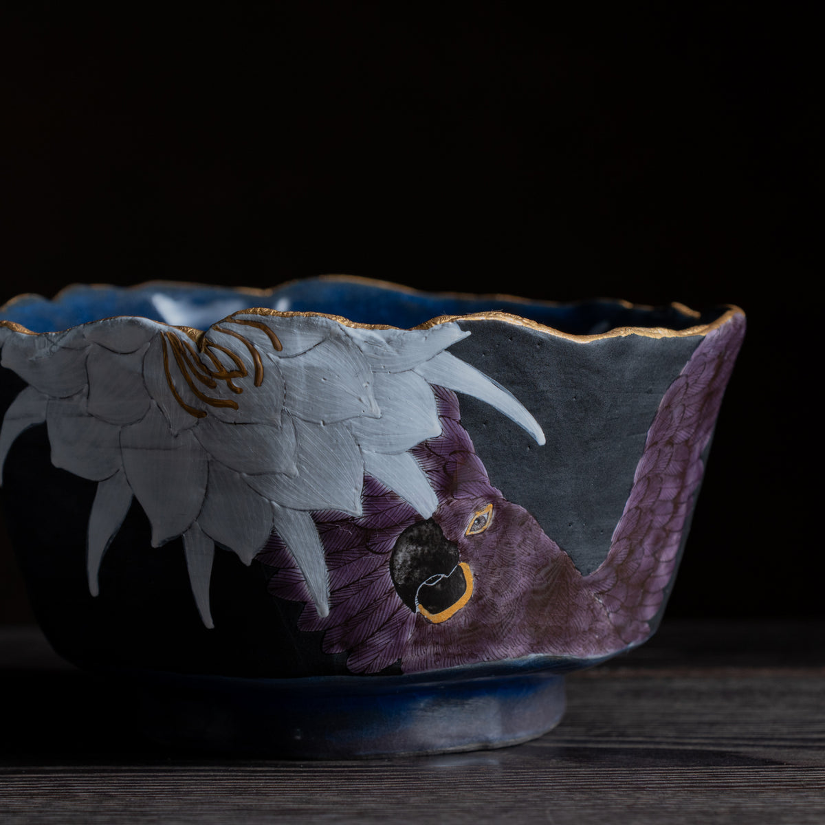 Moonlit Bloom and Bird