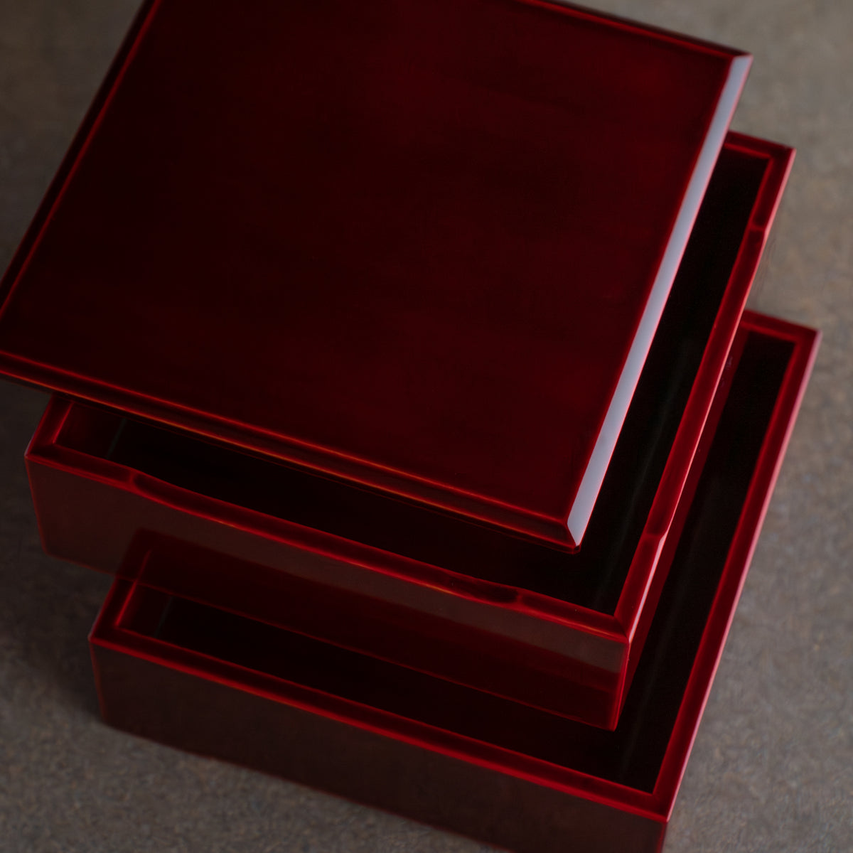 Red Amber Small Jubako Bento Box