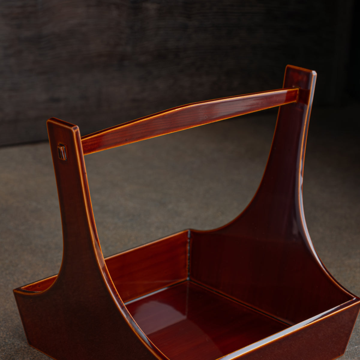 Golden Amber Hand-Carried Serving Tray