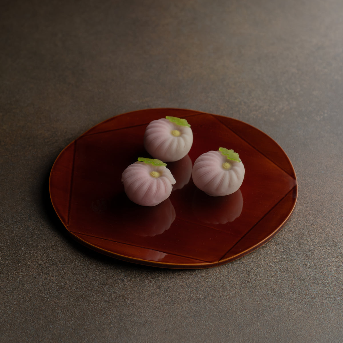 Golden Amber Plum Blossom Side Plate