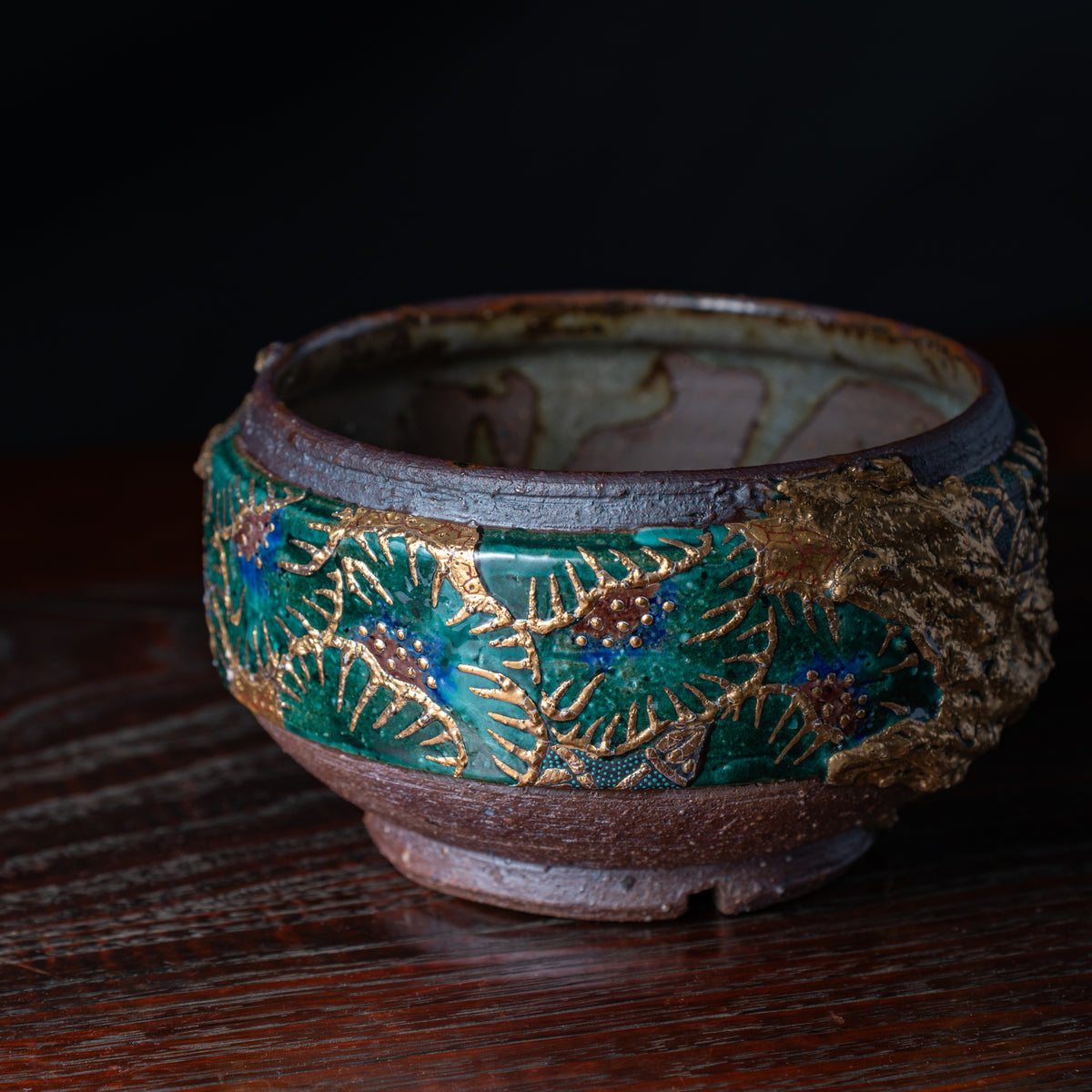 Gold Plum Round Plant Pot