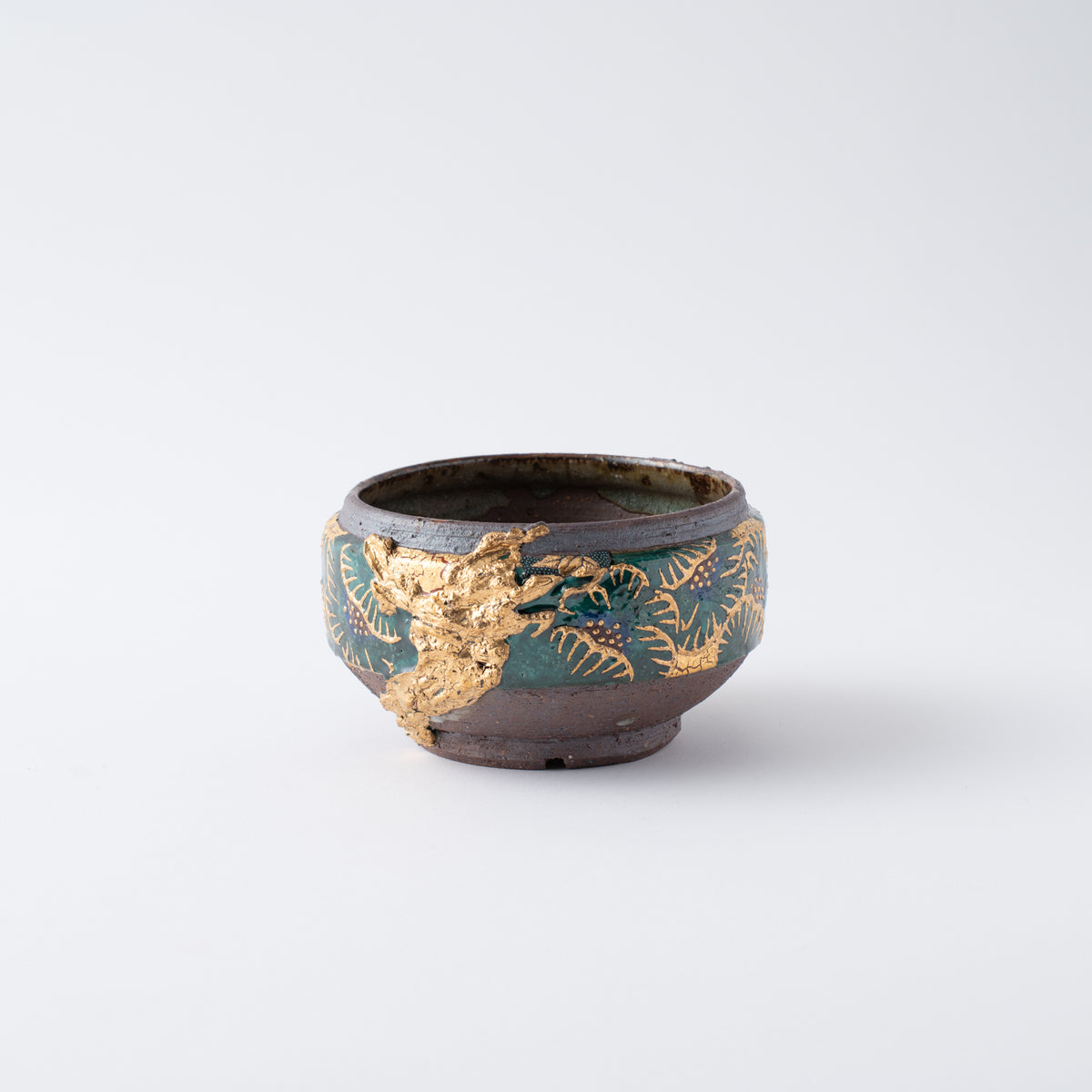 Gold Plum Round Plant Pot