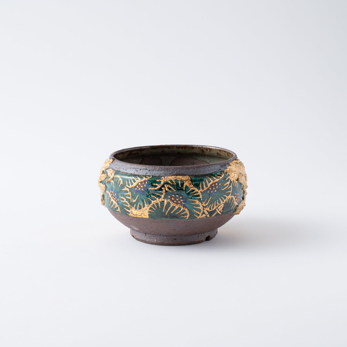 Gold Plum Round Plant Pot