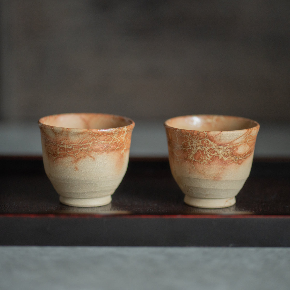 Seaweed Patterned Japanese Tea Set