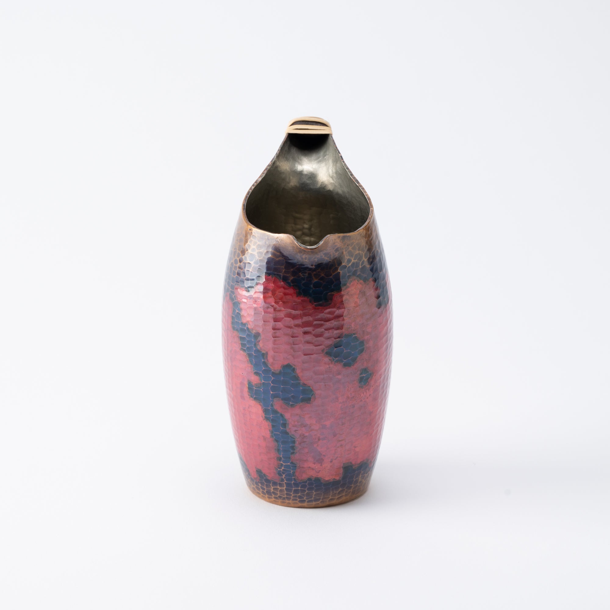 Madder Red Nishiki Chirori Sake Carafe