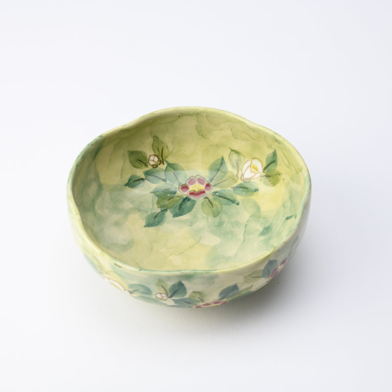 Tosen Kiln Camellia Kiyomizu Ware Bowl