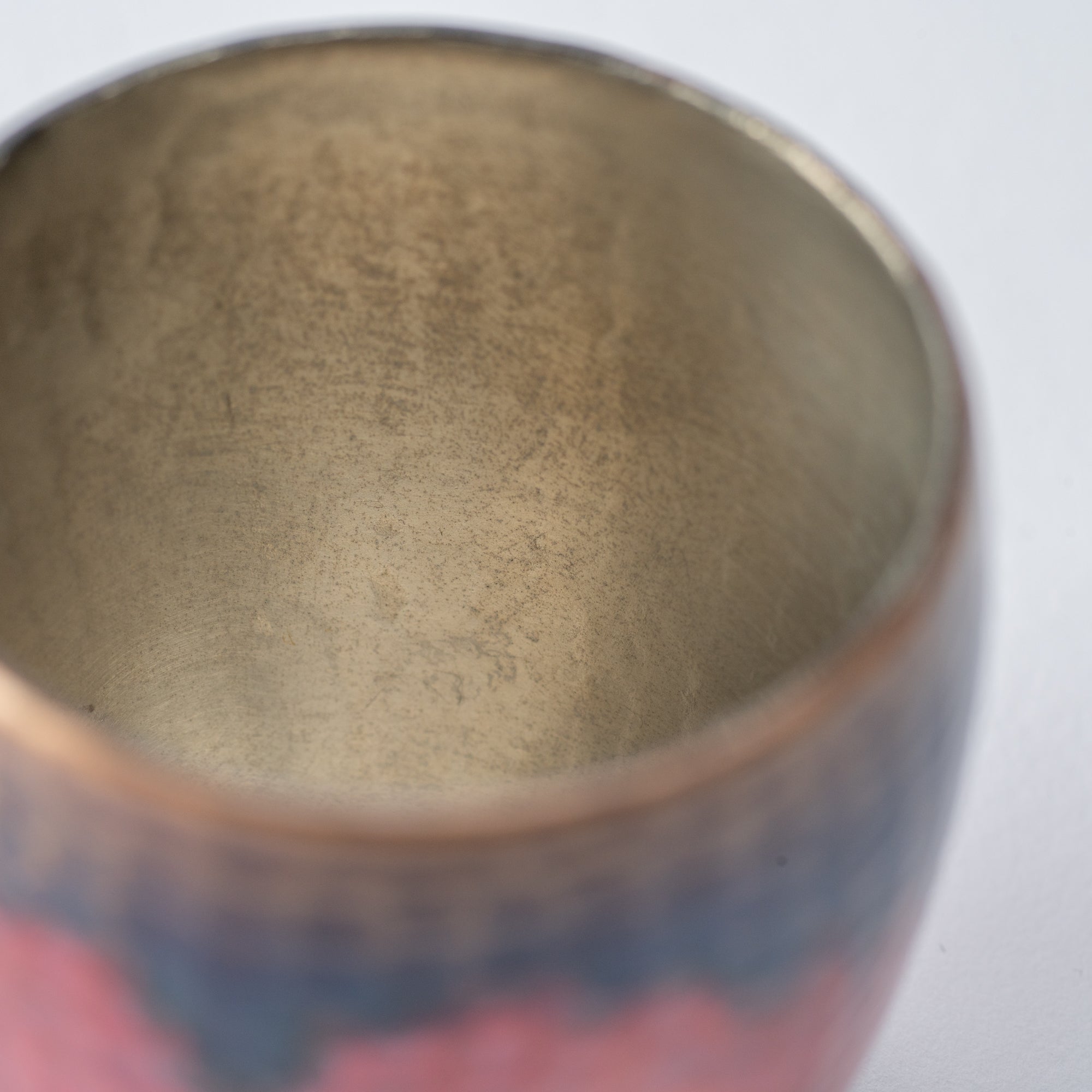 Madder Red Nishiki Guinomi Sake Cup